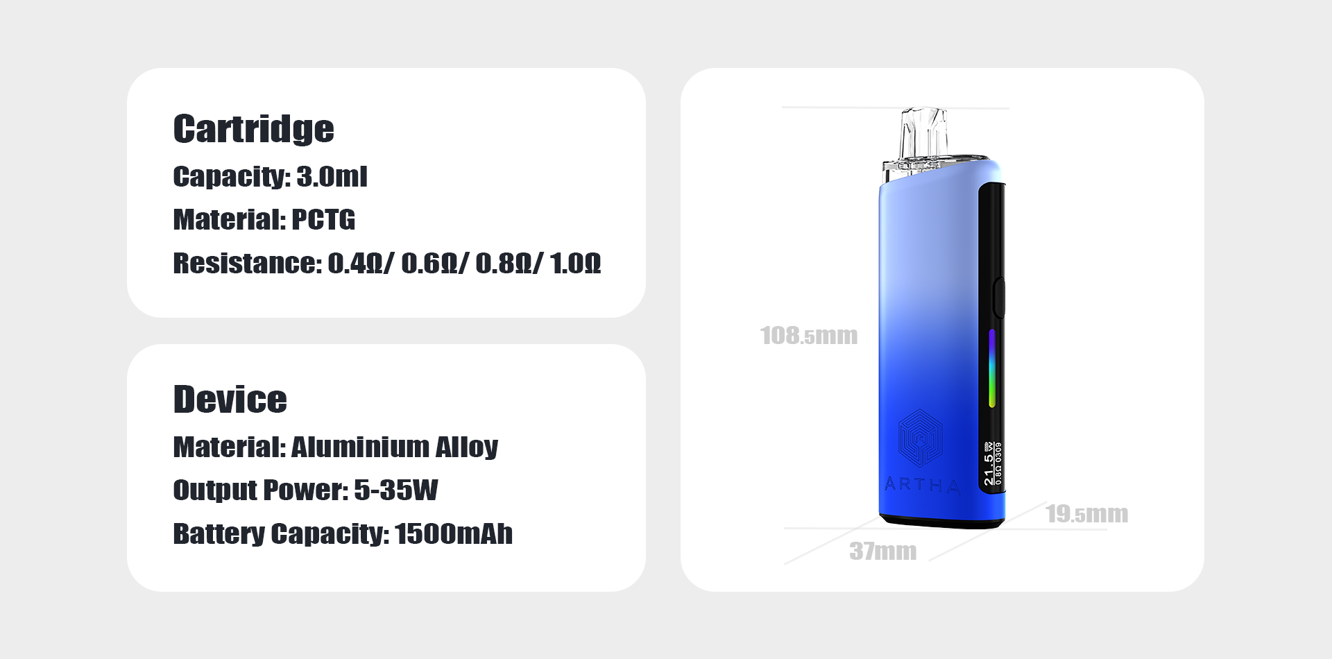 Artha Pro | ADVKEN High quality makes healthy vape future!