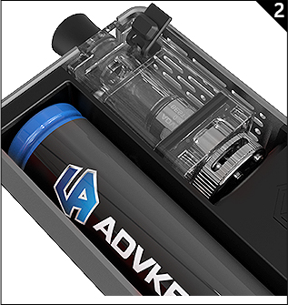 Advken Artha Pod Mod fill E-liquid step 2
