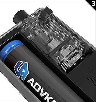 Advken Artha Pod Mod fill E-liquid step 3