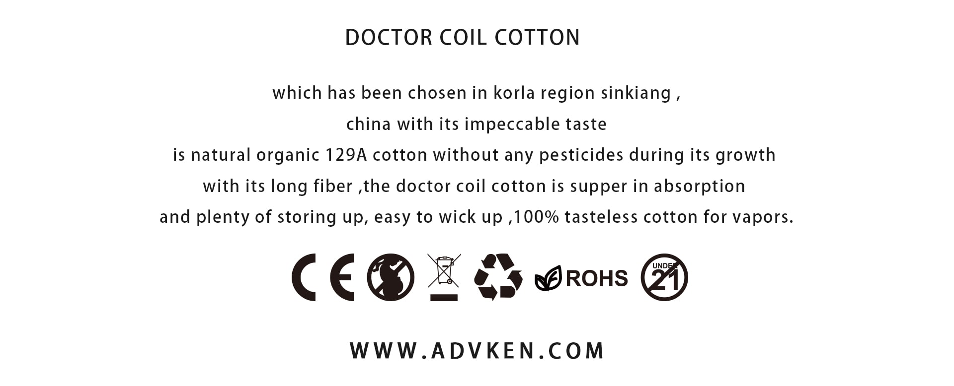 Advken Doctor Coil Cotton Feature