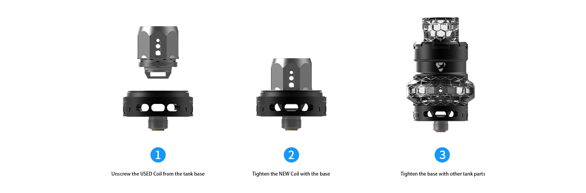 Advken Manta Tank Manta Tank install Coil head