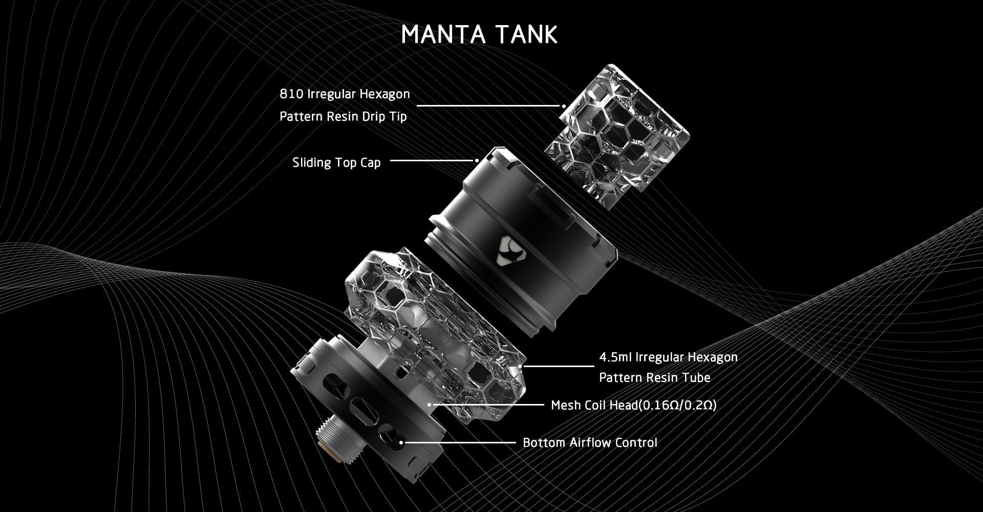 Advken Manta Tank Components